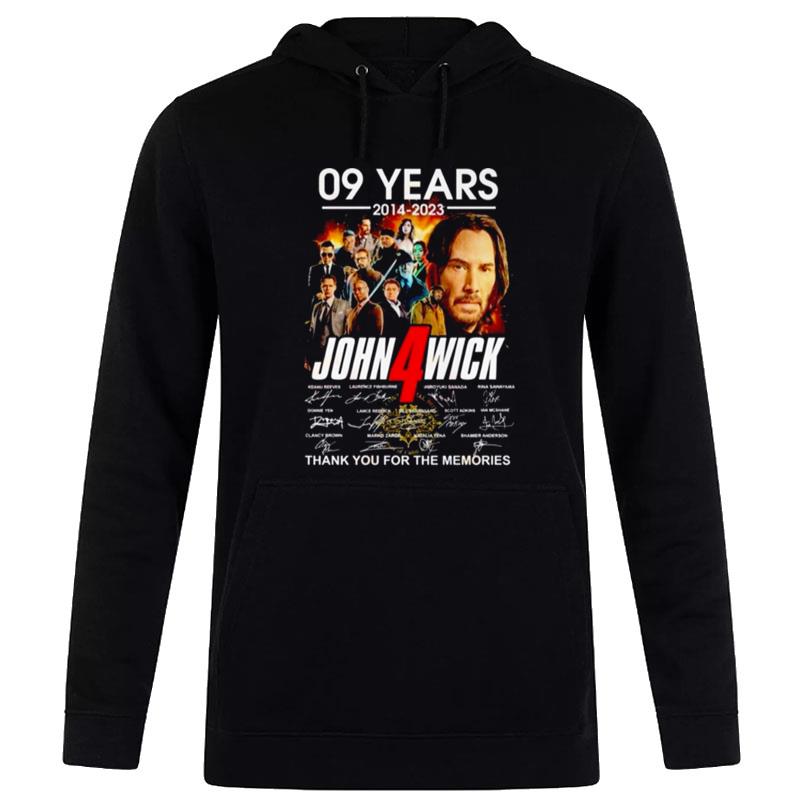 09 Years John Wick Chapter 4 2014 - 2023 Thank You For The Memories Hoodie