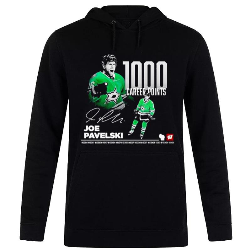 1000 Career Points Joe Pavelski Dallas Stars Signature Hoodie