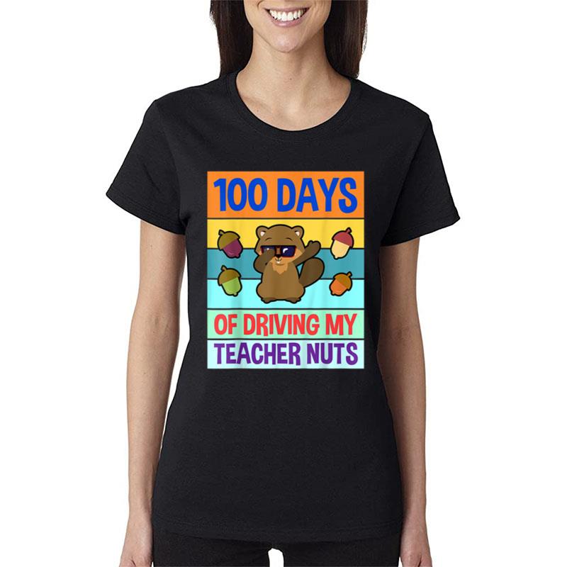 100 Day Of School For Kids Boys Girls Cute Funny Women T-Shirt