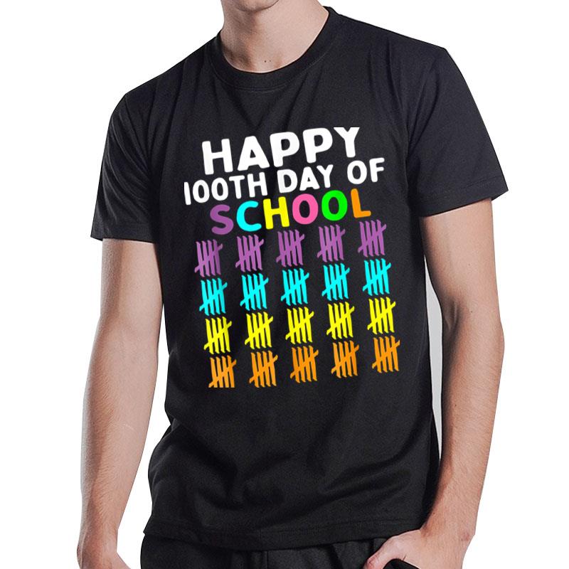 100 Days Of School Shirt Student Teacher Men Women Kids Teen T-Shirt