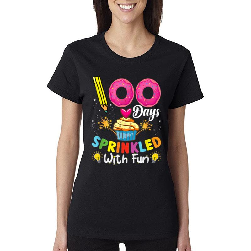 100 Days Sprinkled With Fun 100Th Day Of School Women T-Shirt