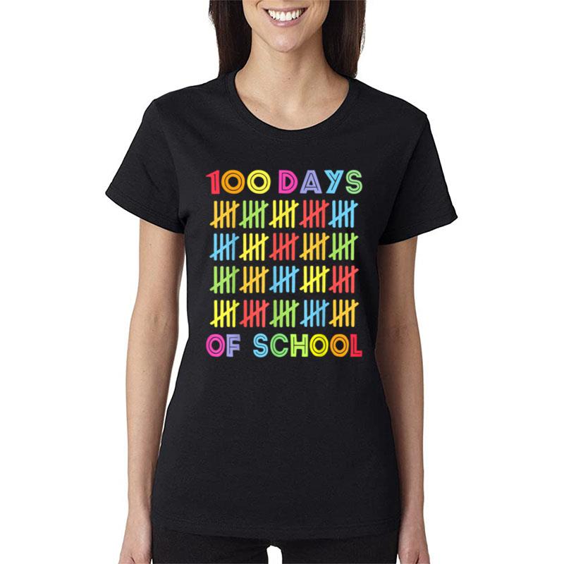 100 Days Of School Shirt Kids 100Th Day Of School Costume Women T-Shirt