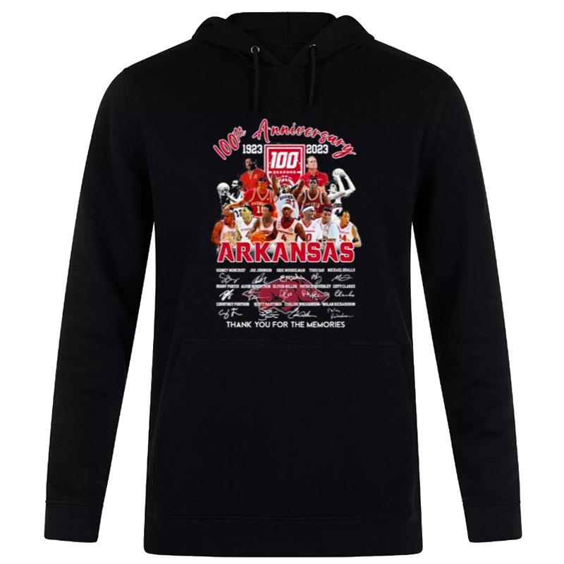 100Th Anniversary 1923 - 2023 Arkansas Thank You For The Memories Hoodie