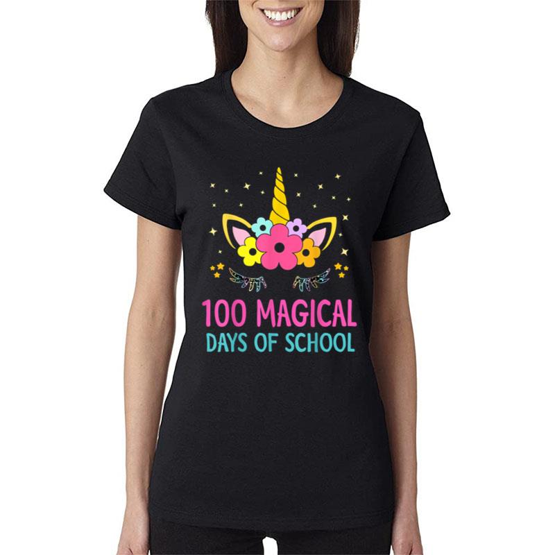 100Th Day Of Kindergarten Shirt For Girls 100 Magical Days Ver 1 Women T-Shirt