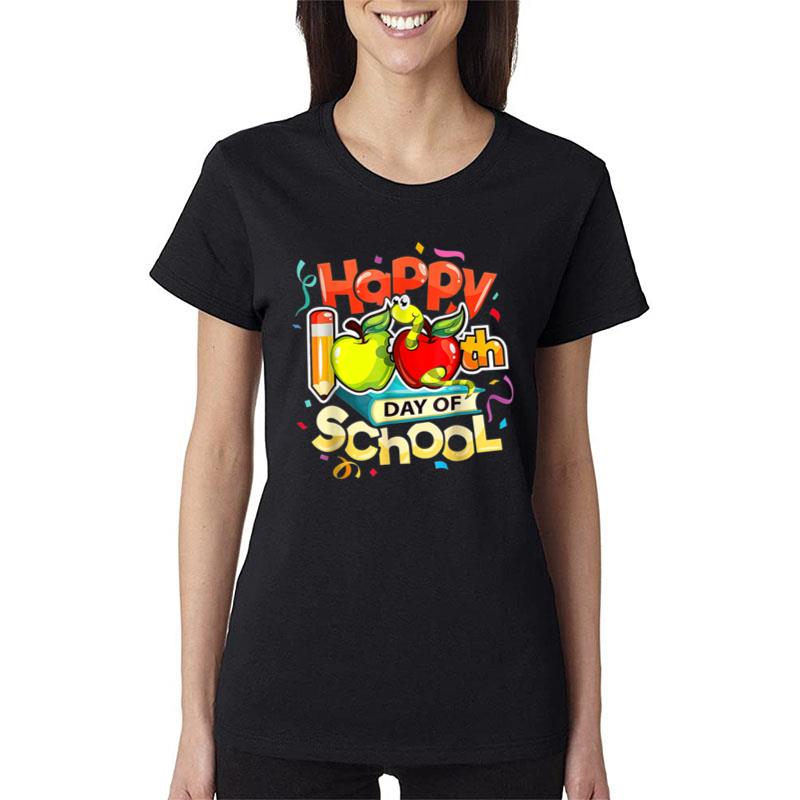 100Th Day Of School Teachers Kids Child Happy 100 Days Ver 1 Women T-Shirt