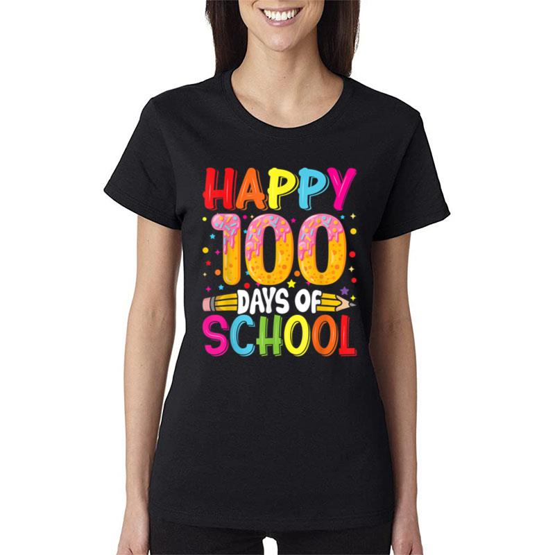 100Th Day Of School Teachers Kids Child Happy 100 Days Ver 3 Women T-Shirt