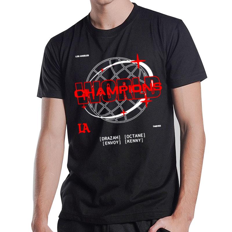 100 Thieves La Thieves 2022 World Champions T-Shirt