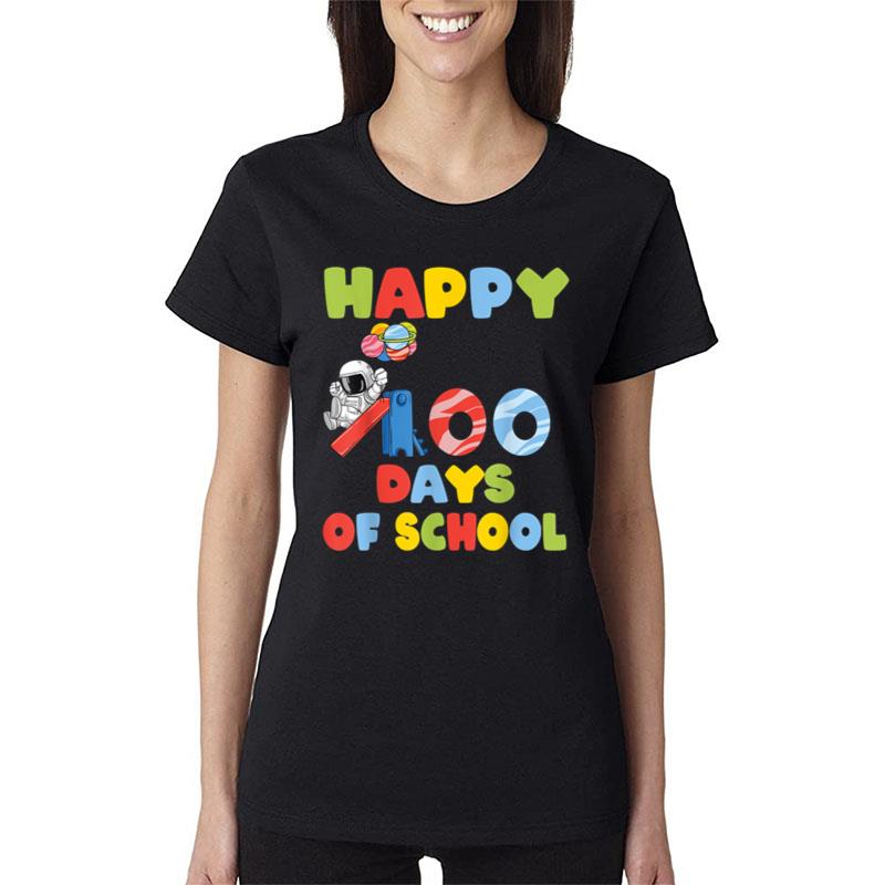 100Th Day Of School Astronaut Women T-Shirt