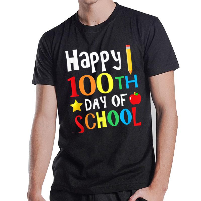 100Th Day Of School Teachers Kids Child Happy 100 Days T-Shirt