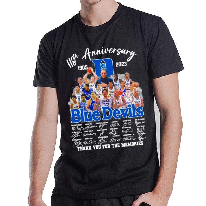 118Th Anniversary 1905 2023 Duke Blue Devils Ryan Young Dereck Lively Ii Mark Mitchell T-Shirt