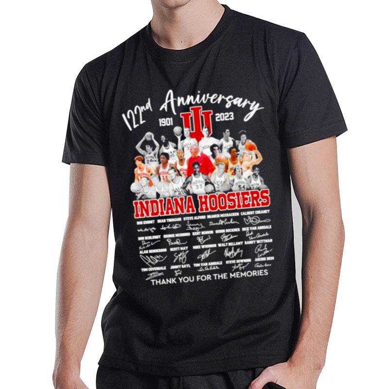 122Nd Anniversary 1901 2023 Indiana Hoosiers Players Thank You For The Memories Signatures T-Shirt