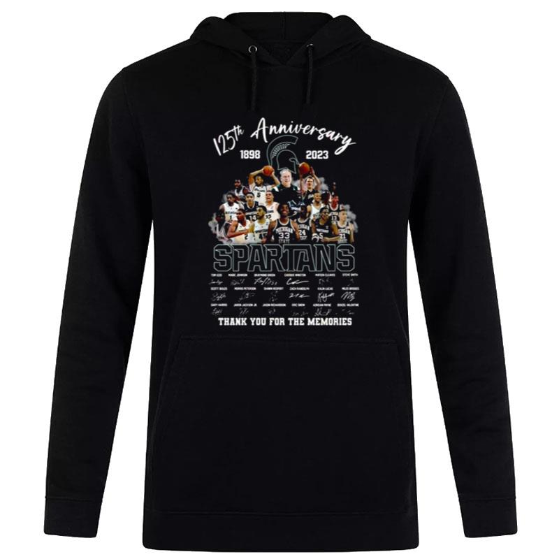 125Th Anniversary 1898 2023 Michigan State Spartans Thank You For The Memories Signatures Hoodie