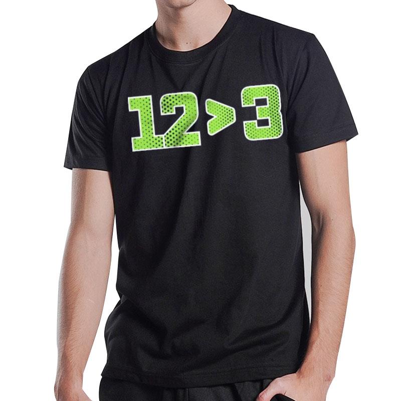 12 More Than 3 Seattle Football T-Shirt