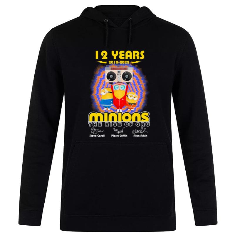 12 Years 2010 2022 Minions The Rise Of Gru Signatures Hoodie