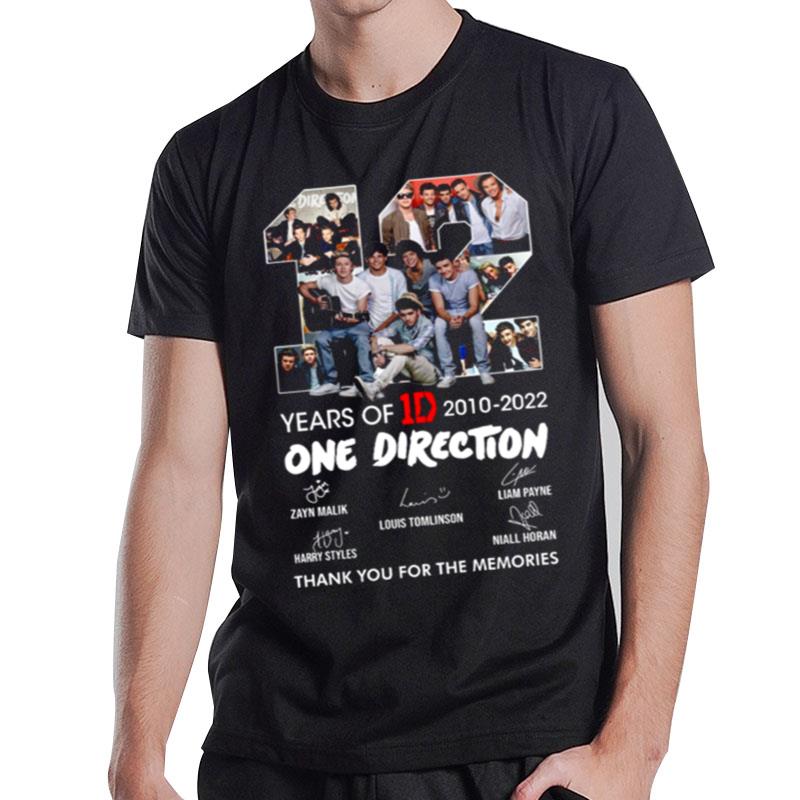 12 Years Of One Direction 2010 2022 Signature T-Shirt