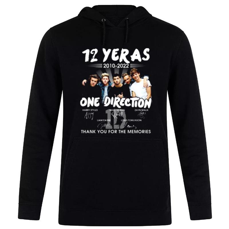 12 Years Of One Direction Signature Thank You For The Memories Hoodie