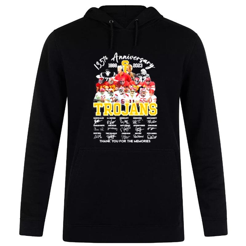 135Th Usc Trojans Anniversary 1888 2023 Thank You For The Memories Signatures Hoodie