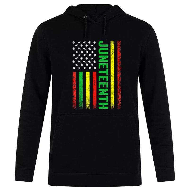 1865 Juneteenth Black History American Flag African Hoodie