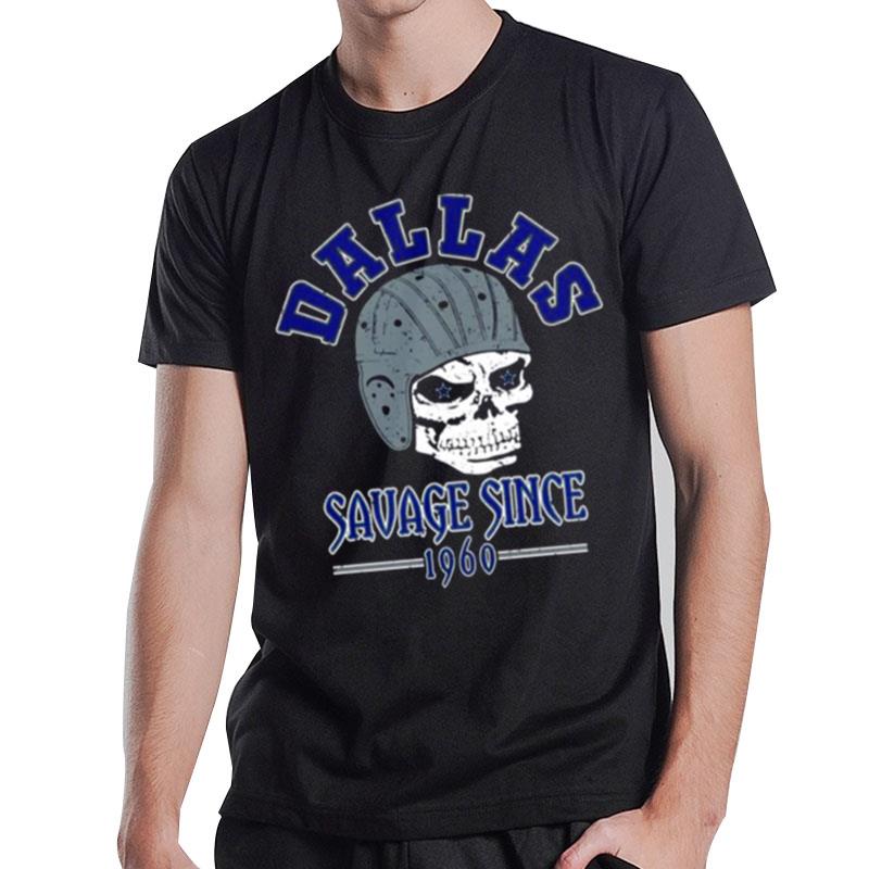 1960 Savage Skull Dallas Cowboys T-Shirt