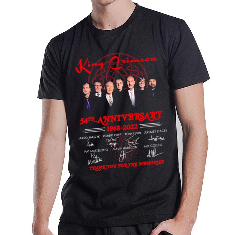 1968 2022 King Crimson 54Th Anniversary Thank You For The Memories Signatures T-Shirt