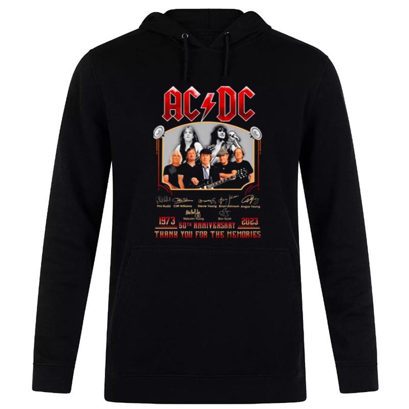 1973 2023 Ad Dc 50Th Anniversary Thank You For The Memories Signatures Hoodie