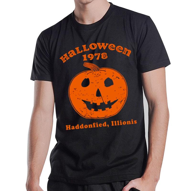 1978 Horror Movie Haddonfield Illinios Scary Movie Halloween T-Shirt