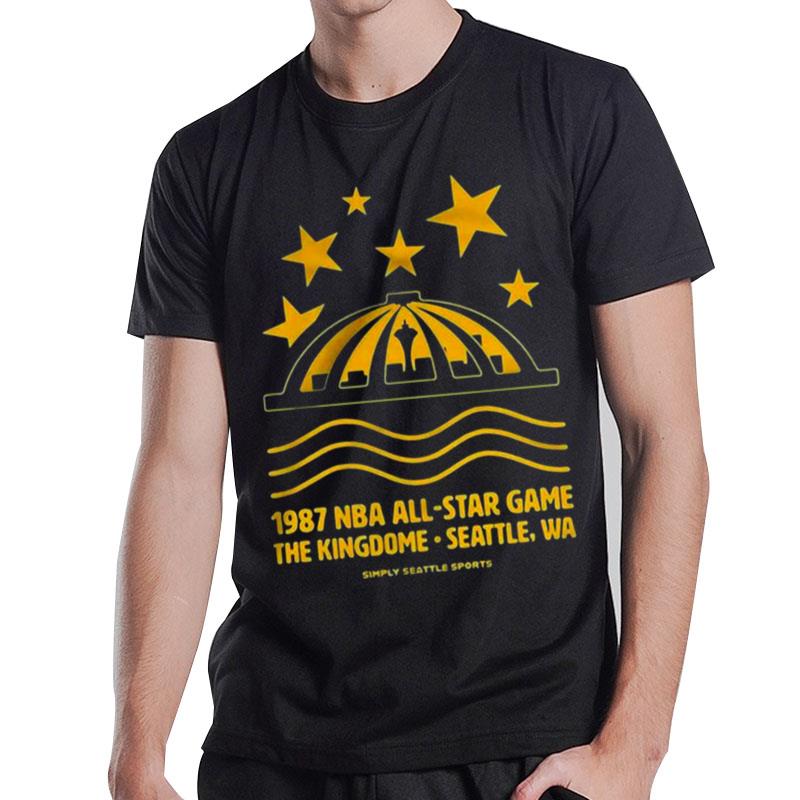 1987 Nba All Star Game The Kingdome Seattle Wa T-Shirt