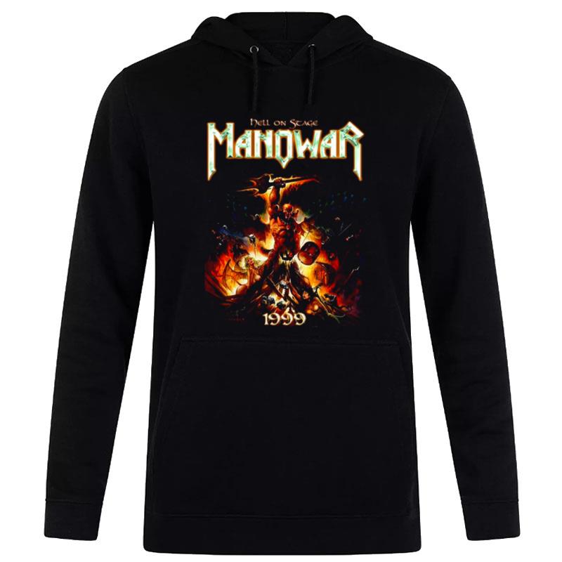 1999 Hell On Stage Manowar Band Hoodie