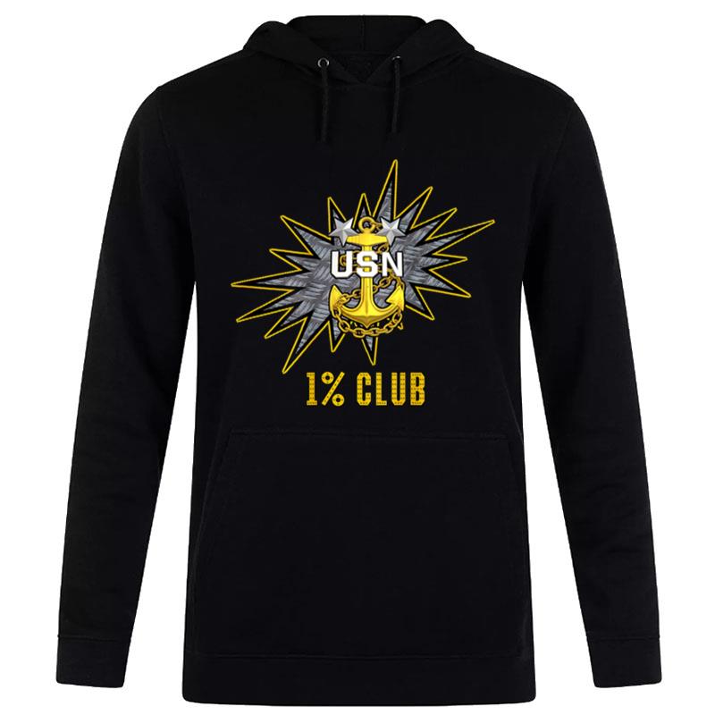 1% Club Navy Master Chief E9 Mcpo Pride Hoodie