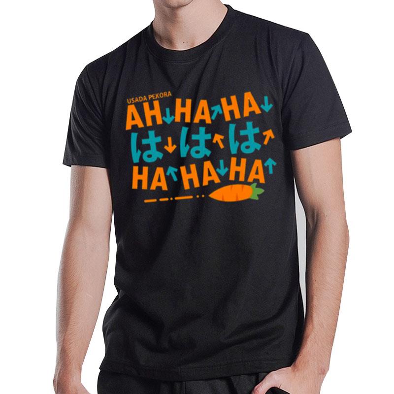 1 Hololive Funny Laughing Usada Pekora T-Shirt