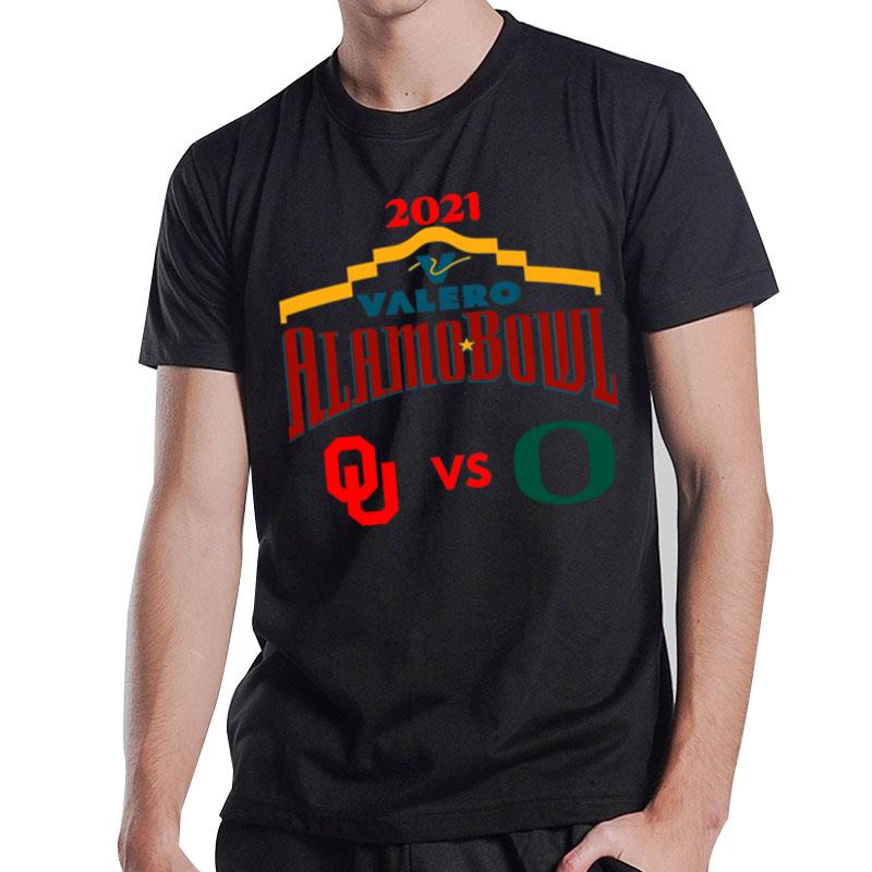 2021 Alamo Bowl Oregon Ducks Vs Oklahoma Sooners T-Shirt