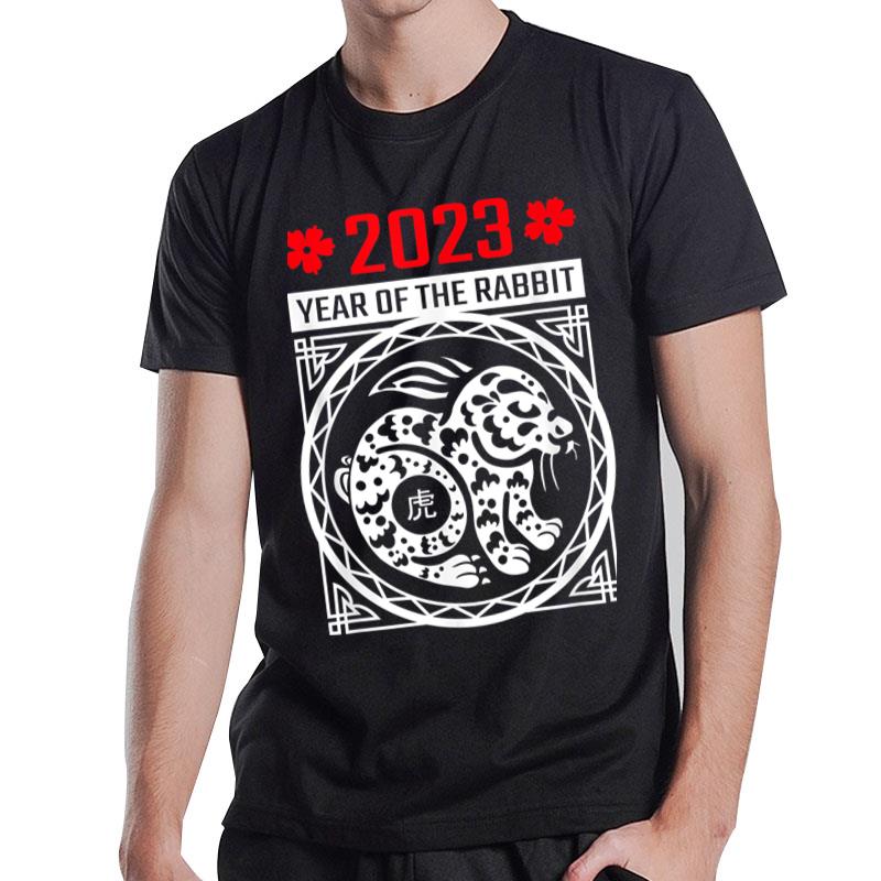 2023 Year Of The Rabbit Chinese New Year Zodiac Artwork Nye T-Shirt