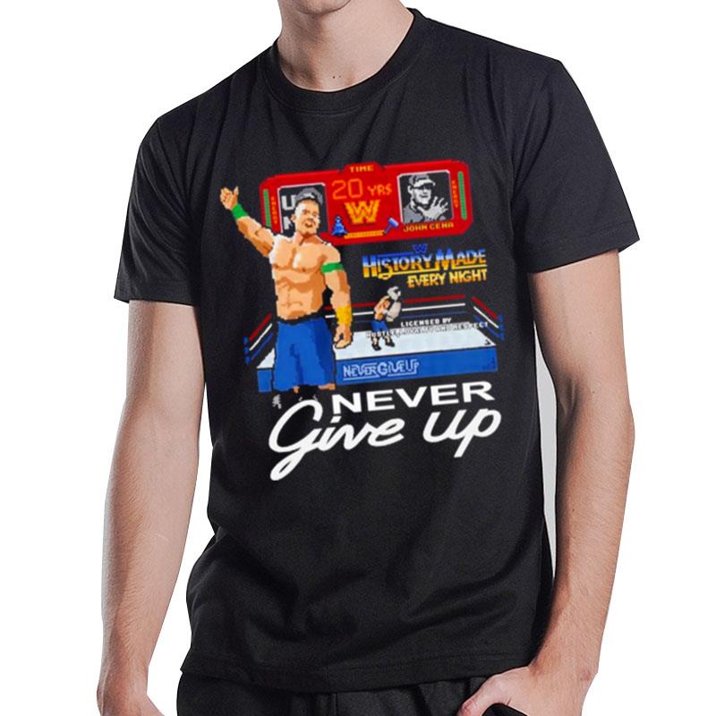 20 Years Never Give Up Authentic T-Shirt