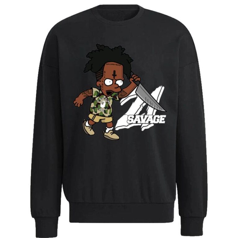 21 Savage Bart Simpson Sweatshirt