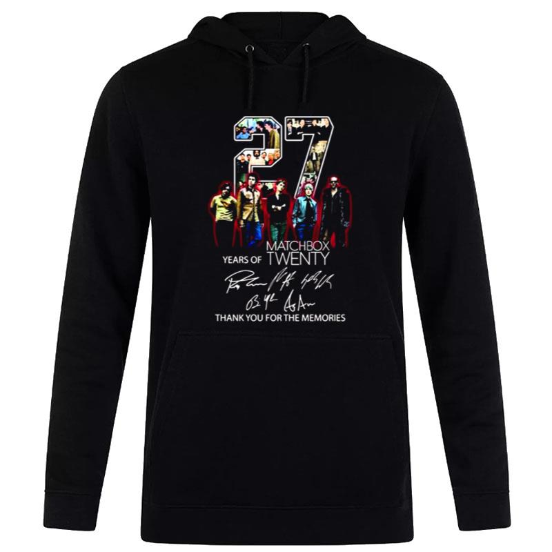 25 Years Of Matchbox Twenty Thank You For The Memories With Signatures Hoodie