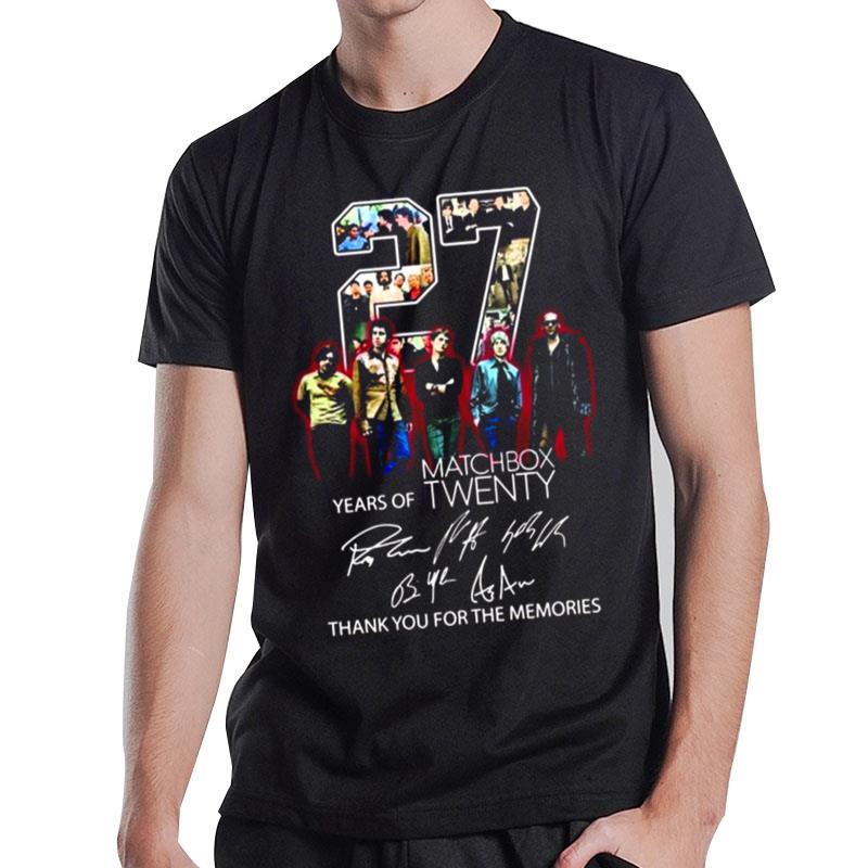 25 Years Of Matchbox Twenty Thank You For The Memories With Signatures T-Shirt