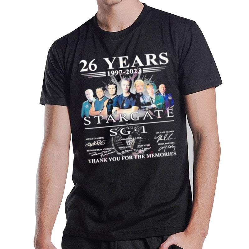 26 Years 1997 - 2023 Stargate Sg 1 Thank You For The Memories T-Shirt