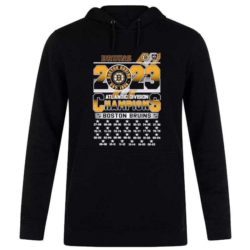 27X Boston Bruins 2023 Atlantic Division Champions Hoodie