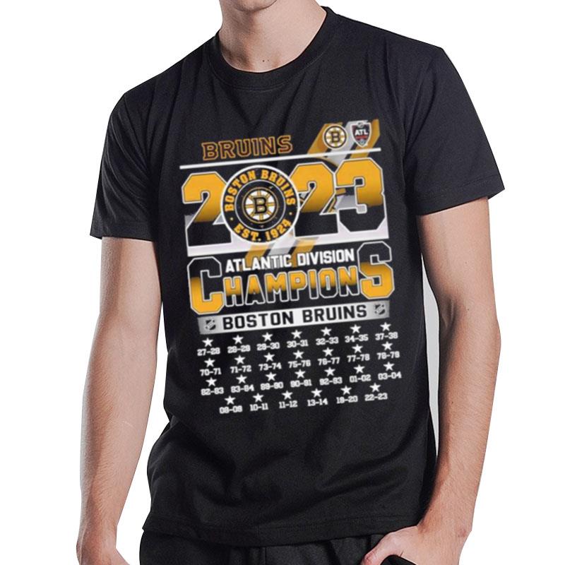 27X Boston Bruins 2023 Atlantic Division Champions T-Shirt