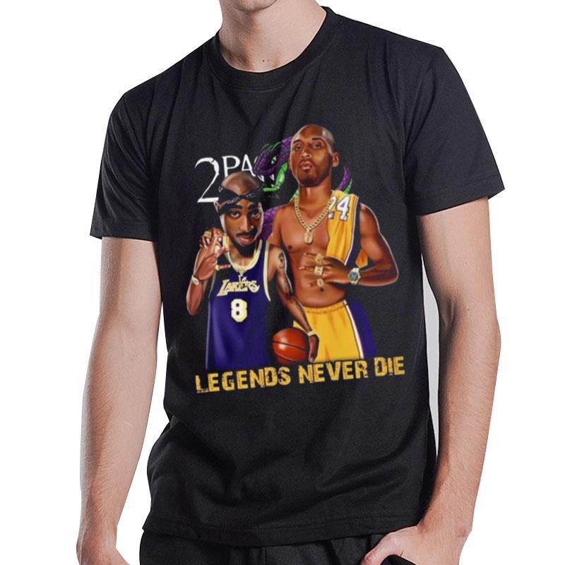 2Pac Remember Me Kobe Bryant Lakers Legends Never Die T-Shirt