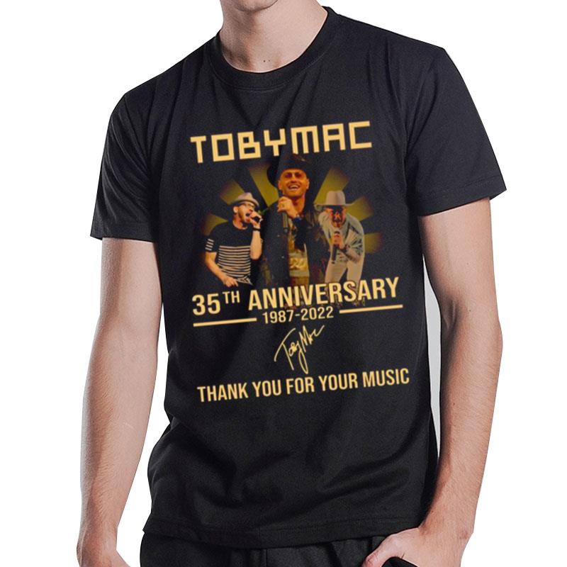 35Th Anniversary 1987 2022 Thank You For Memories Signature T-Shirt