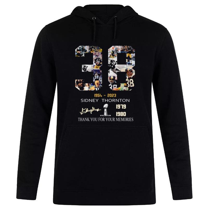 38 Years Of 1954 - 2023 Sidney Thornton 1979 1980 Thank You For The Memories Signature Hoodie