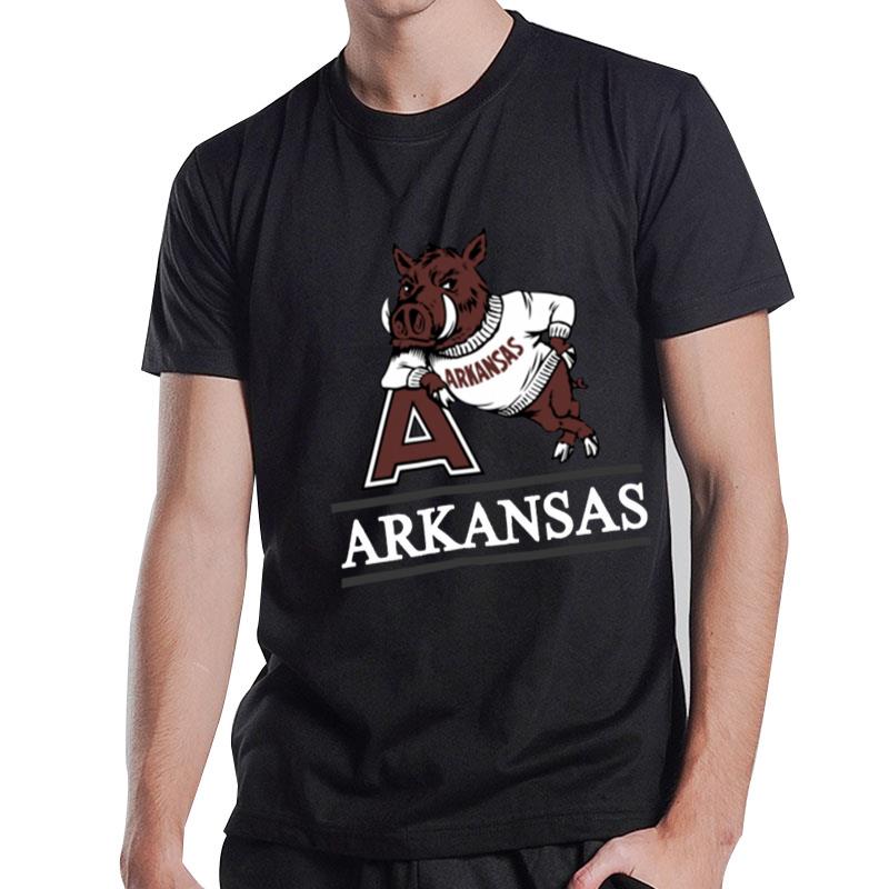 47 Arkansas Razorbacks Red Fineline T-Shirt