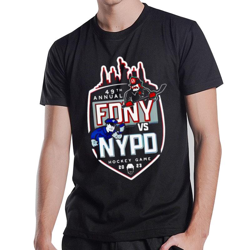 49Th Annual Fdny Vs Nypd Hockey Game 2023 T-Shirt