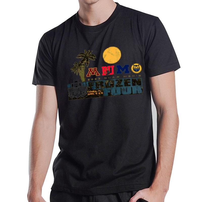 4 Team 2023 Ncaa Men?S Frozen Four Comfortwash T-Shirt