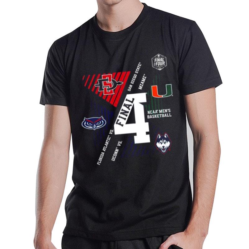 4 Teams 2023 Final Four Final Group Logo T-Shirt