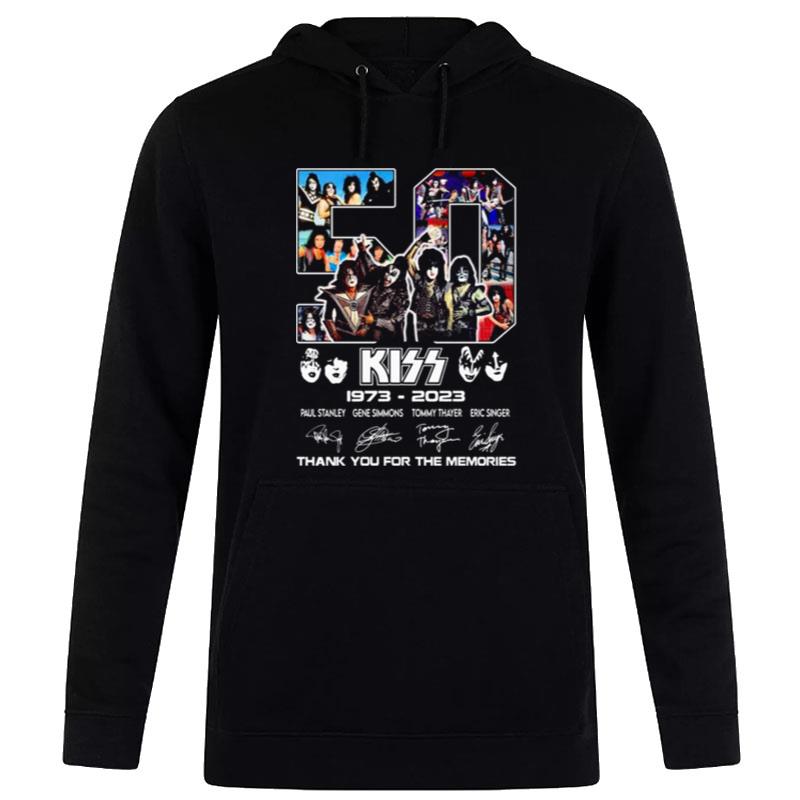 50 Year Kiss 1973 2023 Signature Thank You For The Memories Hoodie