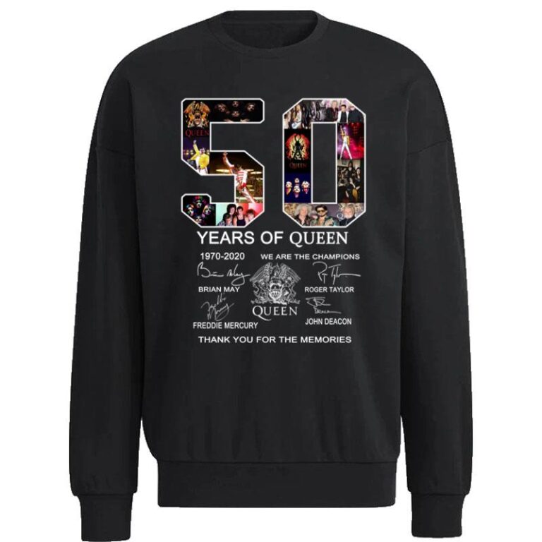 50 Years Of Queen We Are The Champions Signature Sweatshirt