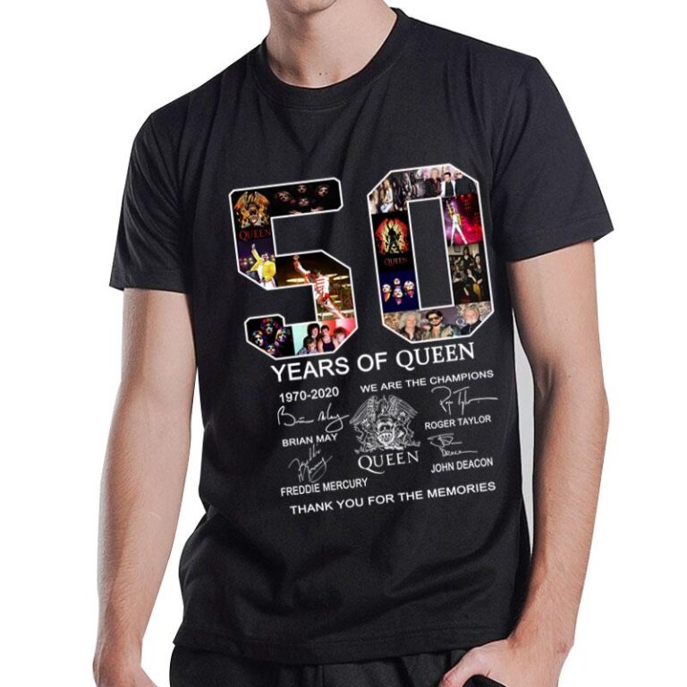 50 Years Of Queen We Are The Champions Signature T-Shirt