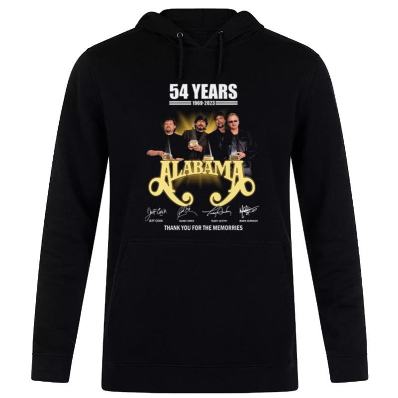 54 Years Alabama Thank You For The Memories Signatures Hoodie